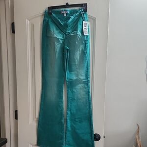 Urban Outfitters Turquoise Ruched Pants